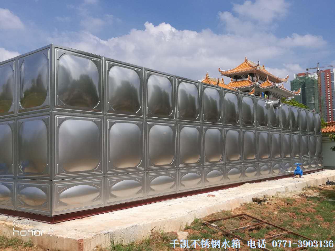 千凱廣西民族大學(xué)396立方不銹鋼水箱