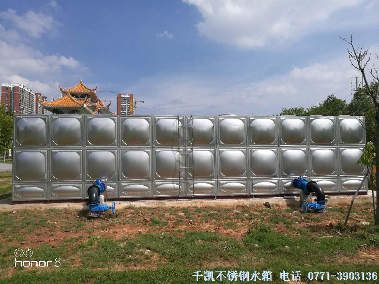 千凱廣西民族大學(xué)396立方不銹鋼水箱