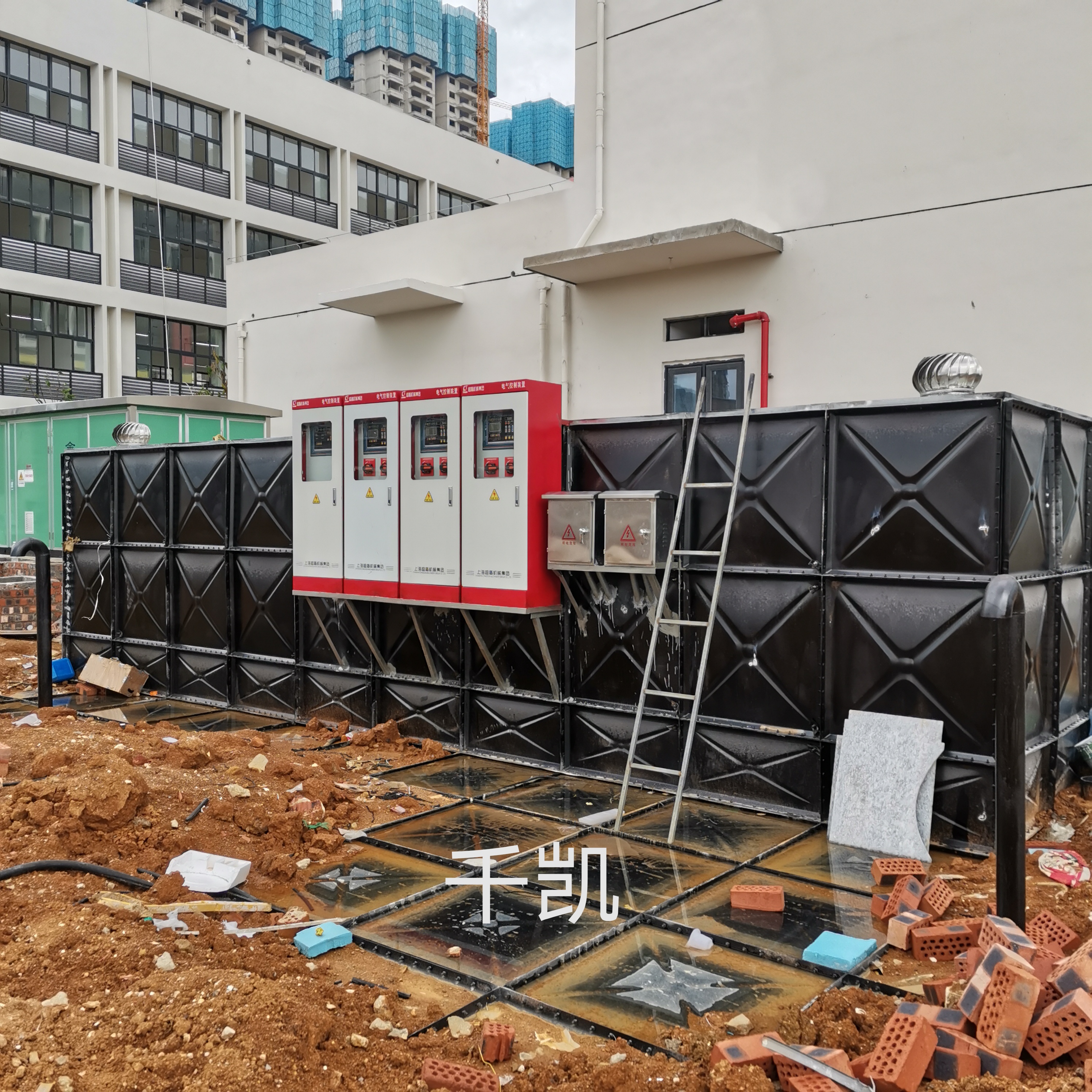 武鳴里建第四小學(xué)585m3地埋水箱項(xiàng)目竣工 武鳴里建第四小學(xué)585m3地埋水箱項(xiàng)目竣工